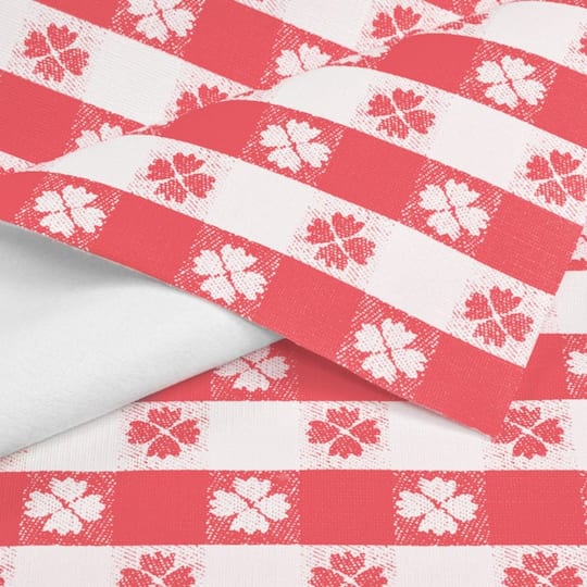 Red Tavern Check Flannel Backed Vinyl